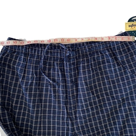 NWT — Sears Vintage Goodnight Blue and White Plaid Pajama Pants in Size 2XL - Picture 5 of 6